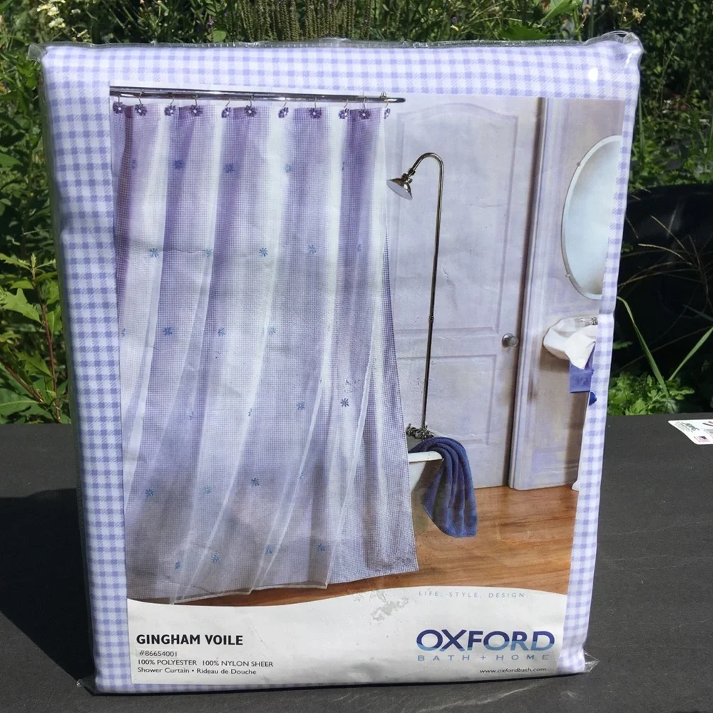 Oxford Bath + Home gingham voile